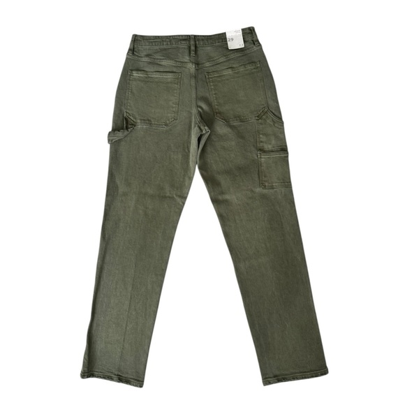 Seven7 7.7 Olive Green Carpenter Mid-Rise Jeans size 30 - Picture 6 of 15